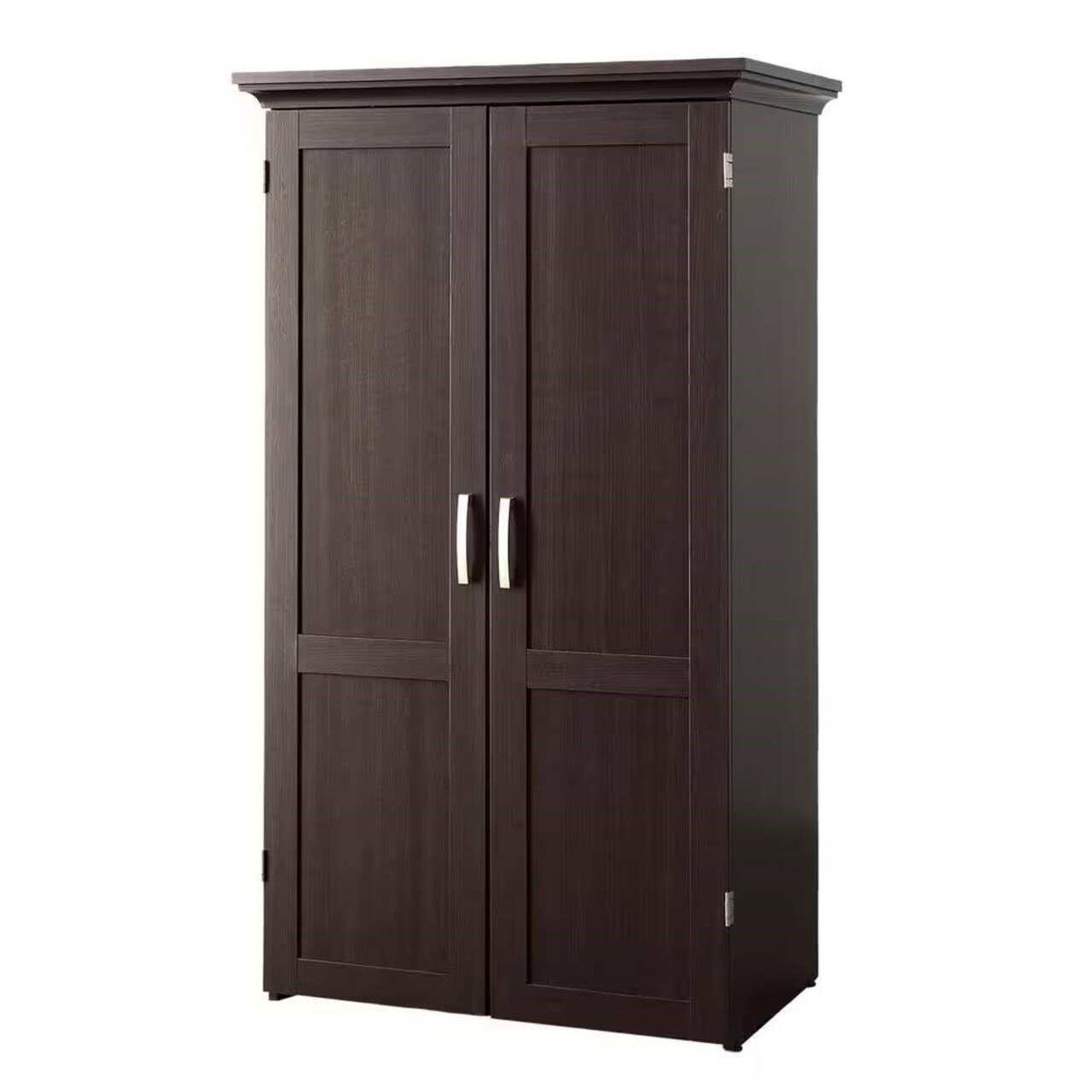 Space-Saving Armoire with Drop Leaf Desk and Adjustable Shelves for Home Office or Crafting